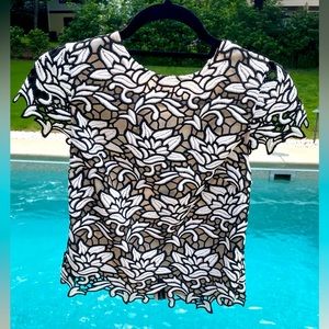 Black and White Womens Blouse